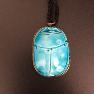 Vintage Estate Egyptian Scarab Necklace